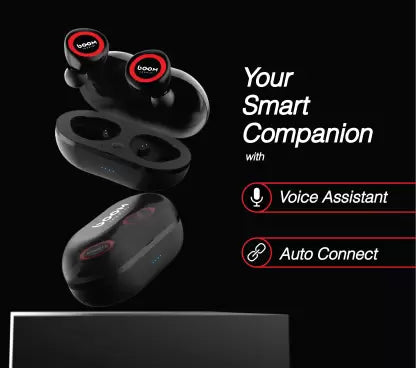 Boom Audio Boom Buds Bluetooth Headset (Black, Red, True Wireless) Boom Audio Boom Buds Bluetooth Headset (Black, Red, True Wireless)